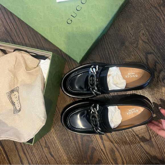 Gucci Loafers in Size 38.5 - Jeanne Moc Toe Platform Loafer. - Picture 11 of 13